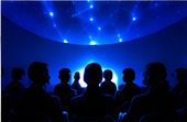 Audience in a full-dome planetarium